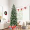 Costway 6/7.5/9 ft Pre-Lit Artificial Christmas Tree with 580/820/1228 Frosted Tips 470 LED Lights